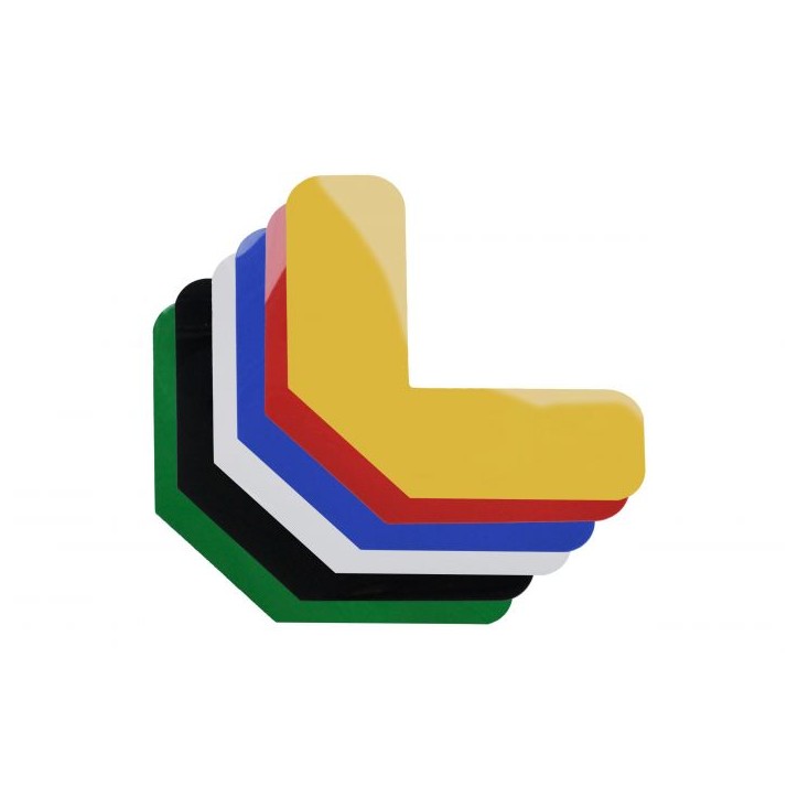 Coins adhésifs pour marquage au sol