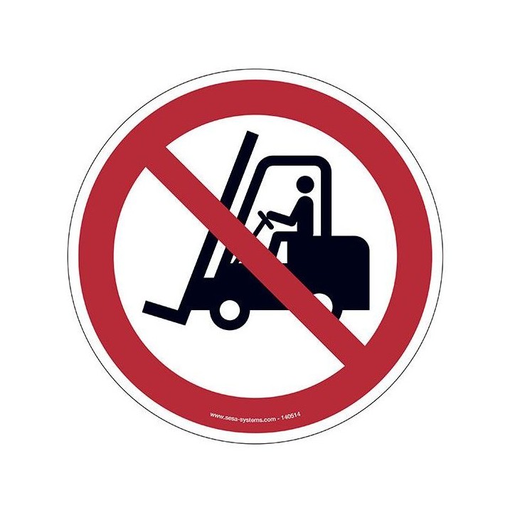 Pictogrammes Chariot interdit P006