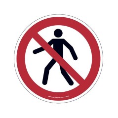 Pictogramme Piéton interdit P004 – Signalisation sécurité