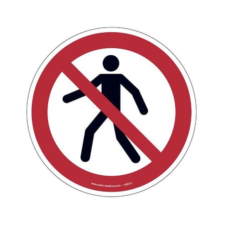 Pictogramme Piéton interdit P004 – Signalisation sécurité