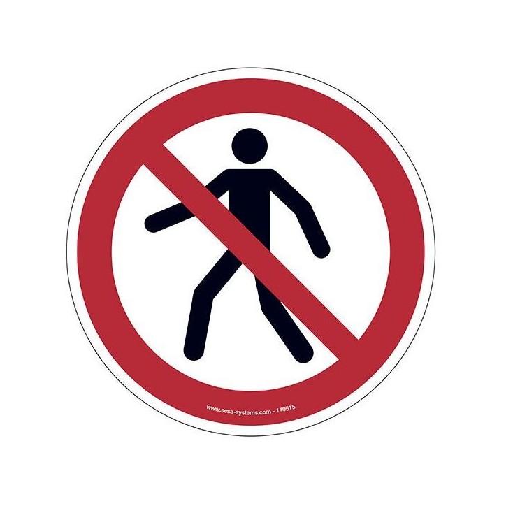 Pictogrammes Piéton interdit P004 Pictogrammes Piéton interdit P004