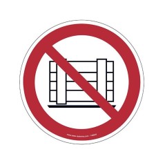Lot de 2 pictogrammes Stockage interdit – Signalisation sécurité