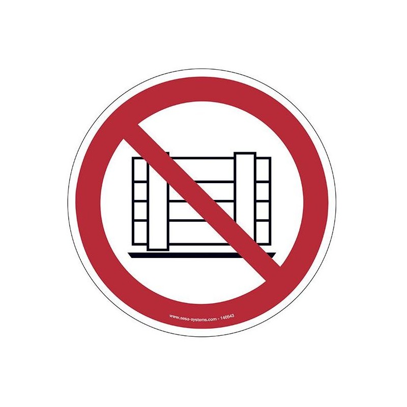 Lot de 2 pictogrammes Stockage interdit Lot de 2 pictogrammes Stockage interdit