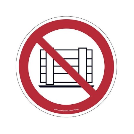 Lot de 2 pictogrammes Stockage interdit – Signalisation sécurité