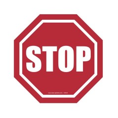 Lot de 2 pictogrammes adhésifs STOP EXTRA – Marquage au sol