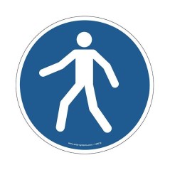 Pictogramme Passage piéton M024 – Signalisation obligatoire