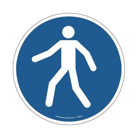 Pictogramme Passage piéton M024 – Signalisation obligatoire