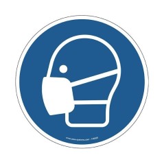 Pictogramme Masque visage M016 – Port du masque obligatoire