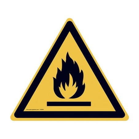 Pictogramme Matières inflammables W021 – Signalisation de danger