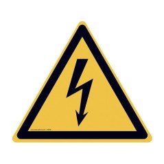 Pictogramme Électricité W012 – Signalisation de danger électrique