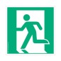 Pictogrammes Sortie de secours à gauche E001