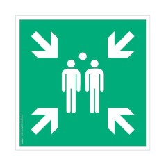 Pictogramme Point de rassemblement E007 – Signalisation de sécurité