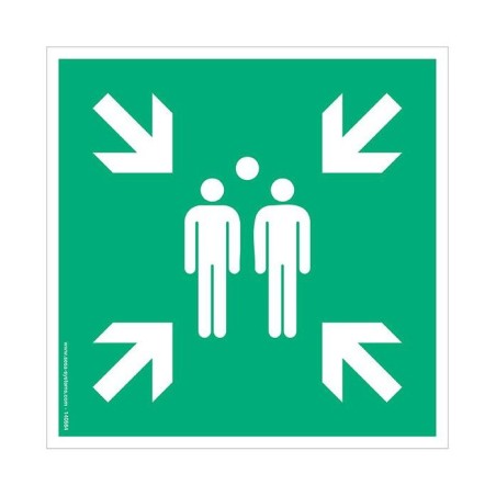 Pictogramme Point de rassemblement E007 – Signalisation de sécurité