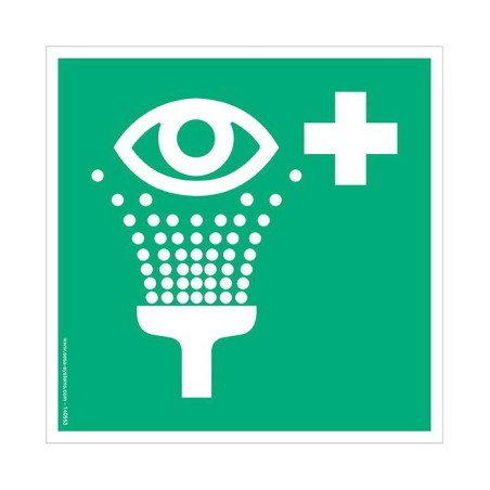 Pictogramme Rinçage des yeux E011 – Signalisation de sécurité