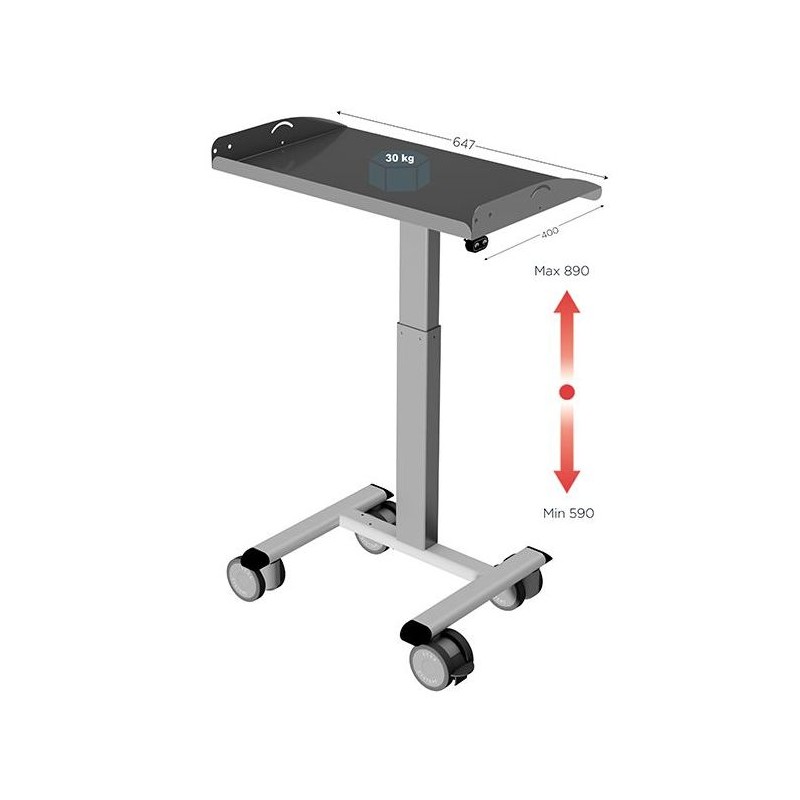 645200-LEANPOST 200 ERGO l 647 x P 400 x H 590 - 890 mm