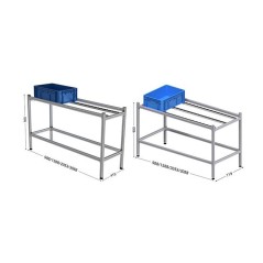 690531-LEANDYNAMIC 100A l 3088 x P 487 x H 900 mm (Charge admissible 120 kg)