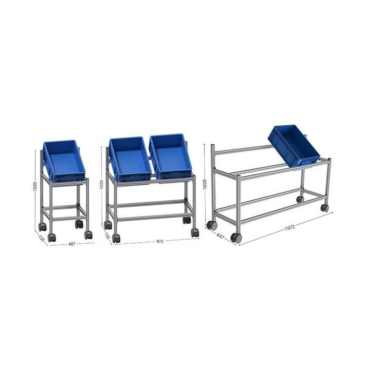 LEANDYNAMIC 100B l 487 x P 735 x H 1020 mm Incliné (Charge admissible 50 kg) LEANDYNAMIC 100B l 487 x P 735 x H 1020 mm Incliné (Charge admissible 50 kg)