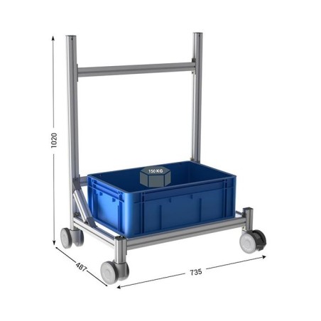 690401-LEANDYNAMIC 200A l 735 x P 487 x H 1020 mm 1 niveau
