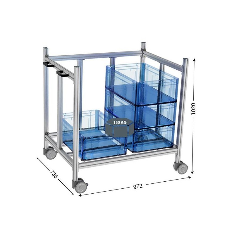 LEANDYNAMIC 200B l 972 x P 735 x H 1020 mm 1 niveau LEANDYNAMIC 200B l 972 x P 735 x H 1020 mm 1 niveau