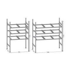 645720-LEANDYNAMIC 700B l 988 x P 719 x H 1530 mm version 3 niveaux