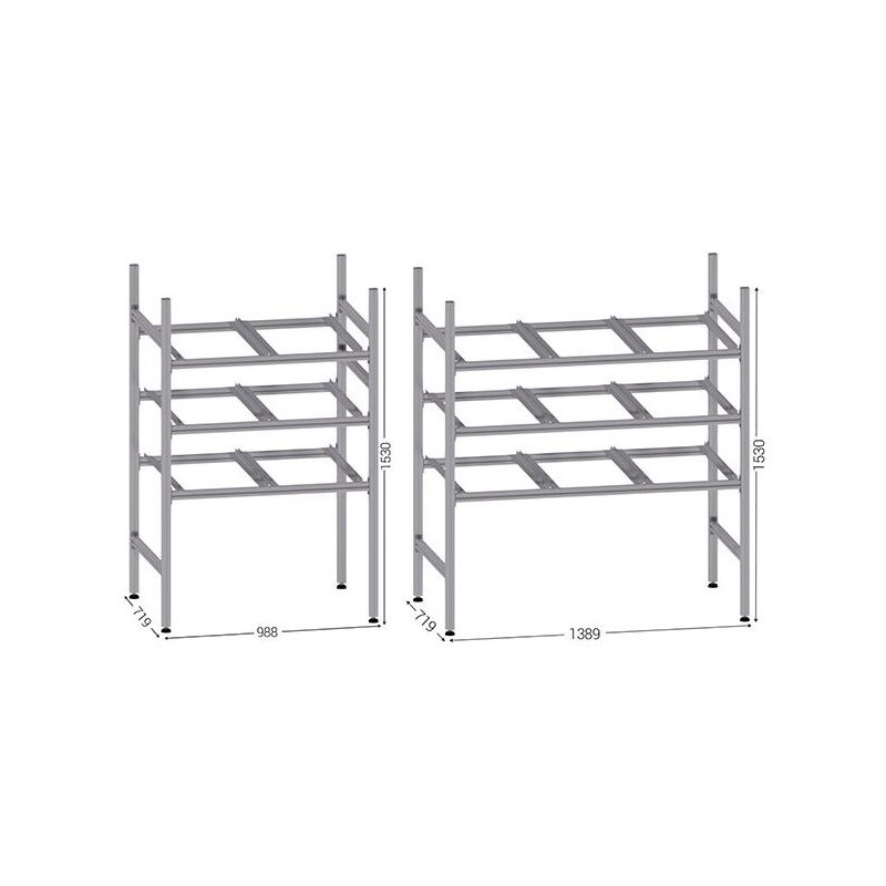 645720-LEANDYNAMIC 700B l 988 x P 719 x H 1530 mm version 3 niveaux