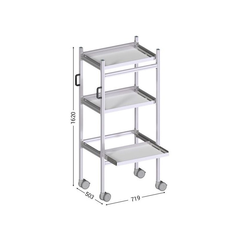 645800-LEANDYNAMIC 800 l 719 x P 503 x H 1620 mm version 3 niveaux 645800-LEANDYNAMIC 800 l 719 x P 503 x H 1620 mm version 3 niveaux