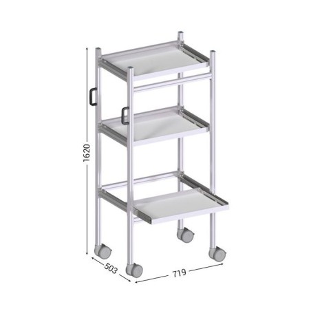 645800-LEANDYNAMIC 800 l 719 x P 503 x H 1620 mm version 3 niveaux