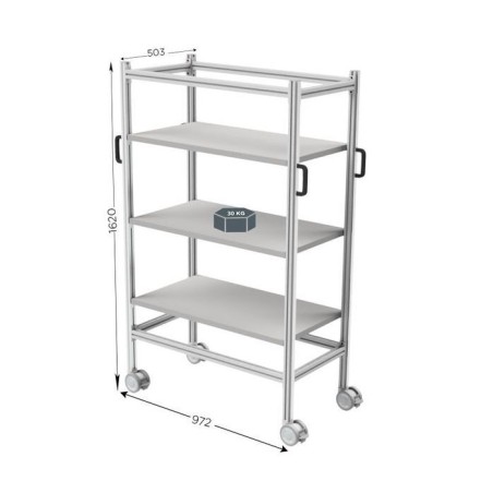 LEANDYNAMIC 1000 – l 972 x P 503 x H 1620 mm – Version 3 niveaux