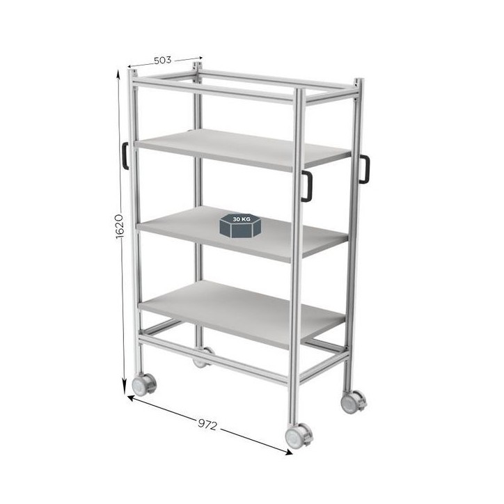 LEANDYNAMIC 1000 l 972 x P 503 x H 1620 mm version 3 niveaux