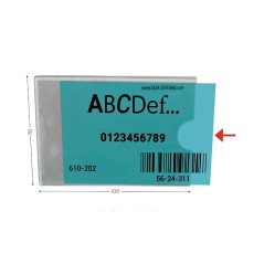 Lot de 10 cartes KANBAN transparentes – L 100 x H 70 mm – Épaisseur 1 mm