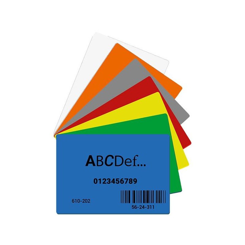 130241-Lot de 10 CARTES KANBAN blanc L 100 x H 70 mm Ep. 1 mm