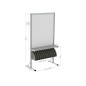 MOD'SELF l 1070 mm tôle blanche vernie avec etagère et coffrets classeurs