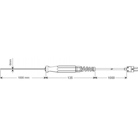 Sonde d’immersion pour fonte d’aluminium, métaux non ferreux, etc.