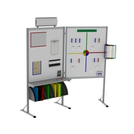 MOD'SELF l 1070 mm email 800° avec etagère et coffrets classeurs