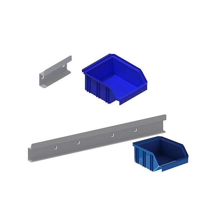 Rail pour bac plastique L 100 mm Rail pour bac plastique L 100 mm