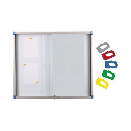 Vitrine d’affichage intérieure à portes coulissantes – L 1160 x H 980 mm