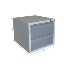 Caisson avec 2 tiroirs à serrure – Rangement sécurisé et pratique