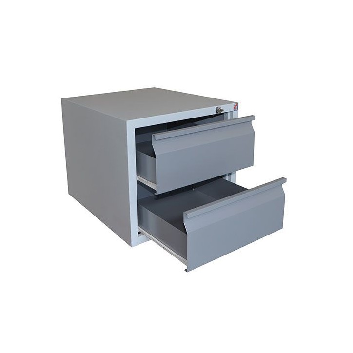 Caisson avec 2 tiroirs à serrure Caisson avec 2 tiroirs à serrure