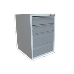 Caisson avec 4 tiroirs à serrure