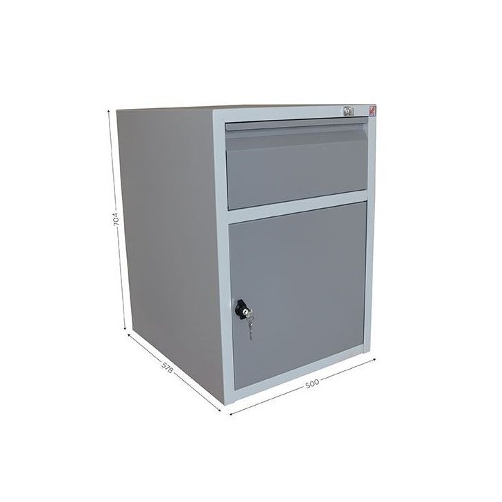 Caisson avec 1 tiroir et 1 porte à serrure