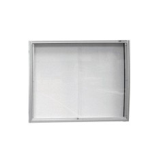 Mod’Info vitrine murale – L 1056 x H 1274 mm – Portes PMMA et fond tôle blanche vernie
