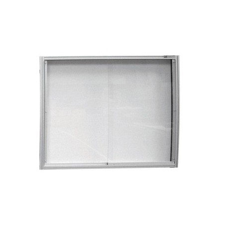 120215 : Mod'info vitrine mural  l 1909 x H 1274 mm avec portes en pmma et fond tôle blanche vernie