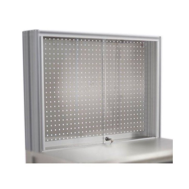 Portes coulissantes verrouillables en PMMA avec clé Portes coulissantes verrouillables en PMMA avec clé