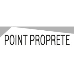 Bandeau design recto/verso – Signalétique POINT PROPRETÉ