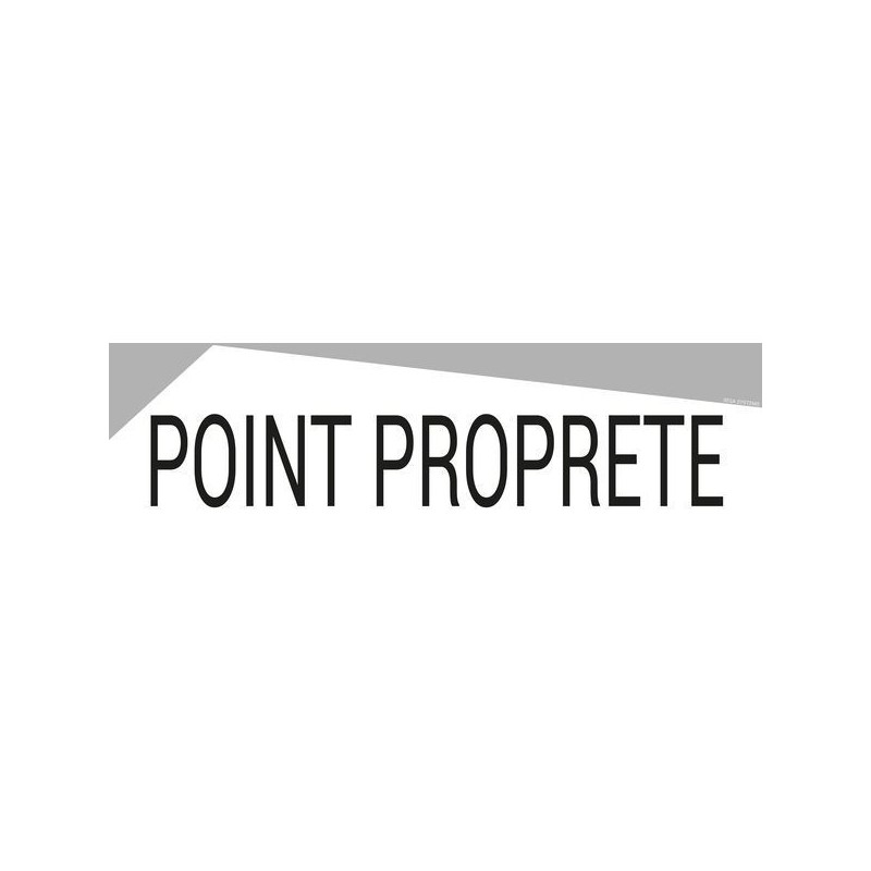 Bandeau design recto/verso "POINT PROPRETÉ"