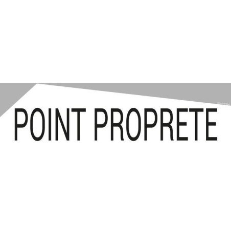 141512 - Bandeau design recto/verso "POINT PROPRETÉ"