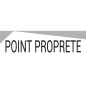 Bandeau design recto/verso "POINT PROPRETÉ"