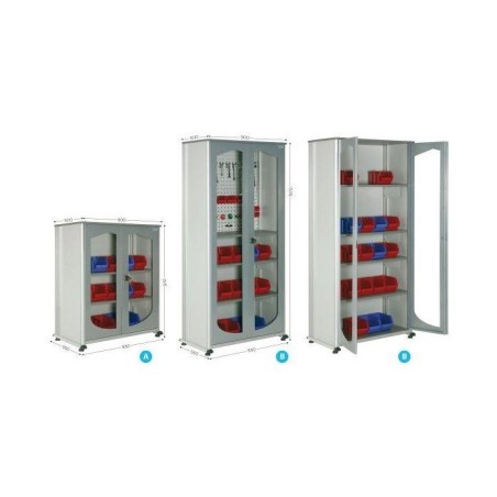 Armoire visuelle 5S – Rangement et organisation pour ateliers professionnels