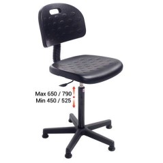 Chaise d’atelier Basic – Ergonomie et confort pour usage professionnel