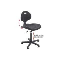 Chaise d’atelier Classic – Confort et ergonomie pour usage professionnel